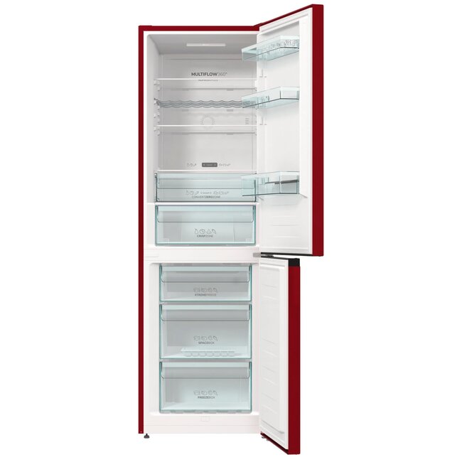 Gorenje NK79C0DR koelvriescombinatie Bordeaux Rood