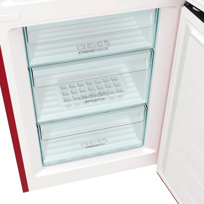 Gorenje NK79C0DR koelvriescombinatie Bordeaux Rood