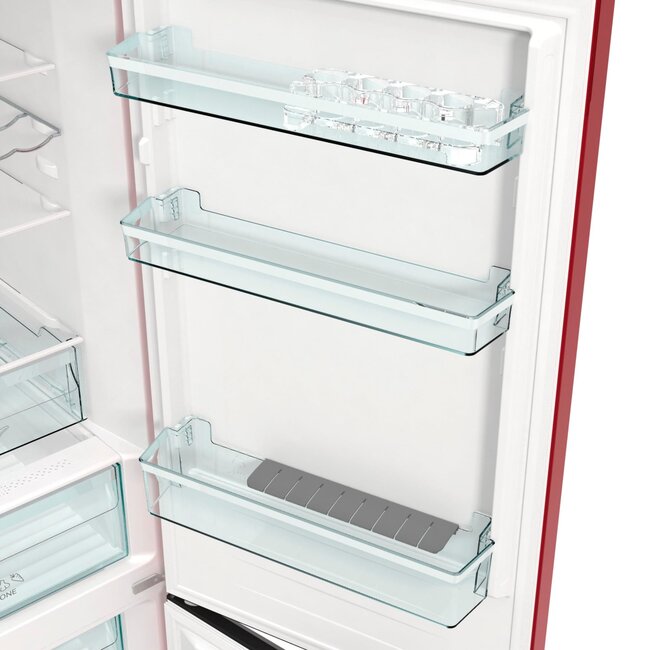 Gorenje NK79C0DR koelvriescombinatie Bordeaux Rood