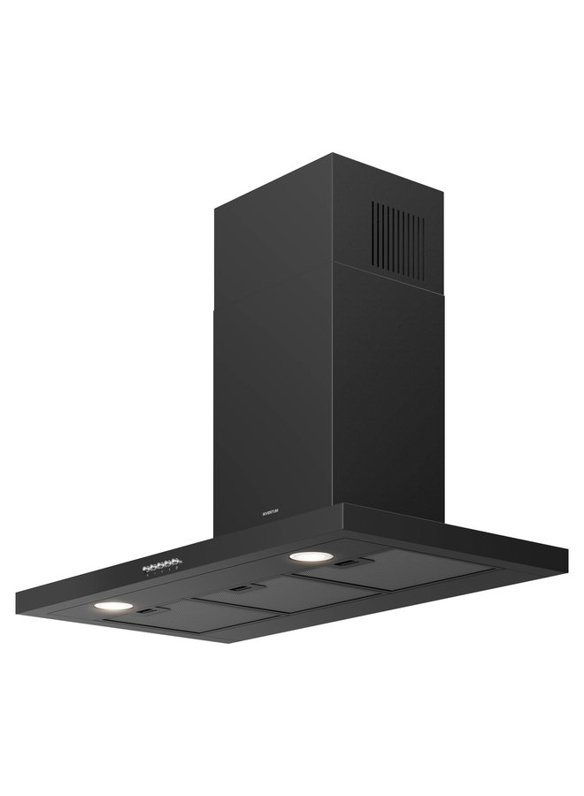 AKB9005ZWA Afzuigkap | Blokschouw | 90 cm | Zwart