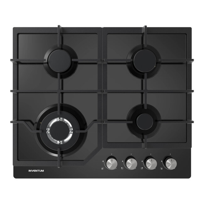 Inventum IKG6024WGGL gaskookplaat zwart