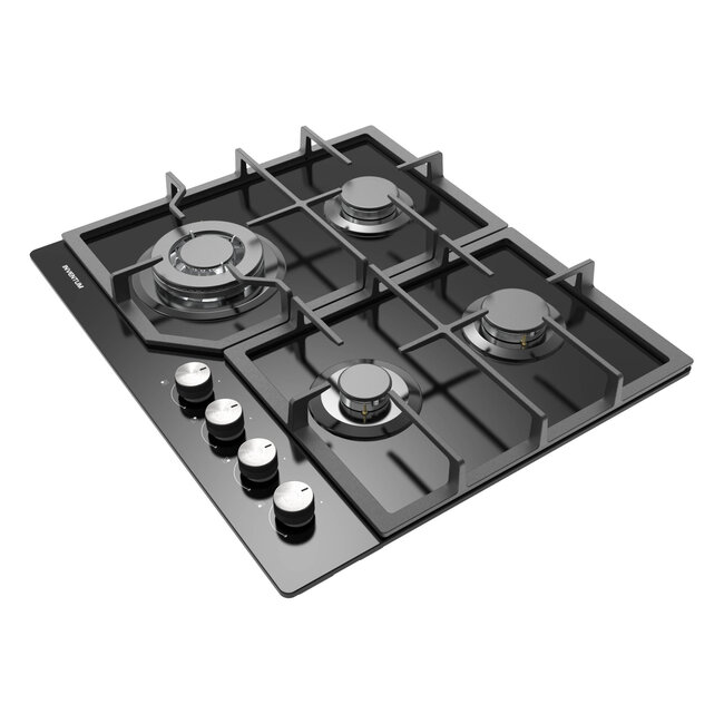 Inventum IKG6024WGGL gaskookplaat zwart