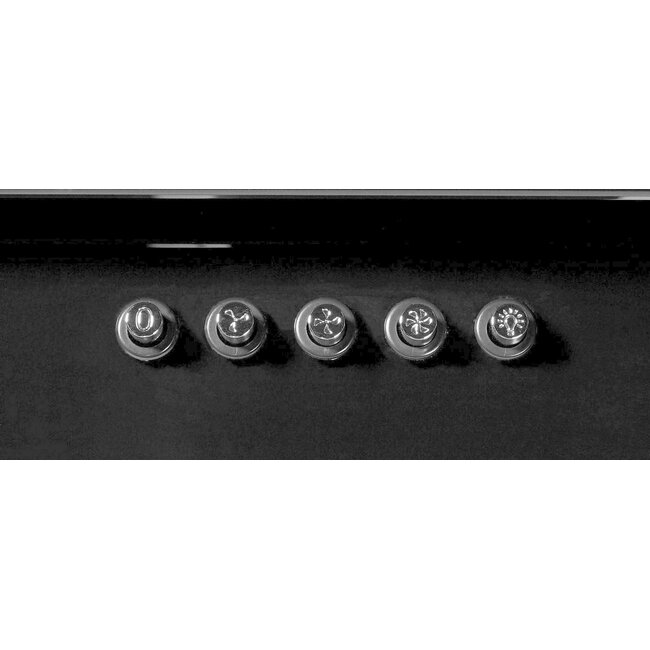 Hanseatic  SY-103E9A schuine wandschouwkap zwart