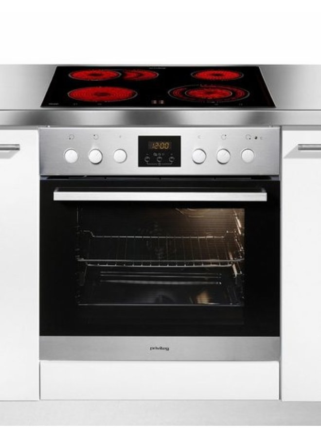 Privileg PV510 IN inbouw fornuis ovenset met keramische plaat
