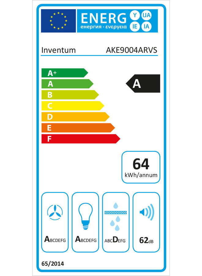 Inventum AKE9004ARVS eiland afzuigkap 90 cm