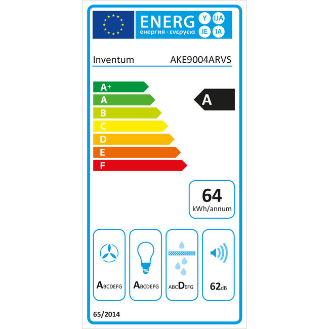 Inventum AKE9004ARVS eiland afzuigkap 90 cm