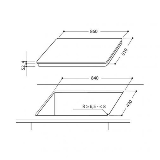 Bauknecht ESPIF 8950 IN | Inductie kookplaat | 90 cm