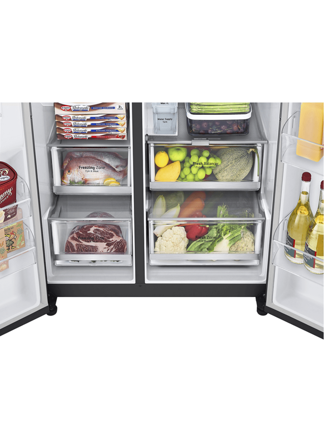 LG GSLV71MCLE Amerikaanse koelkast zwart