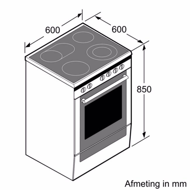 Siemens HK9R3A250 keramisch fornuis