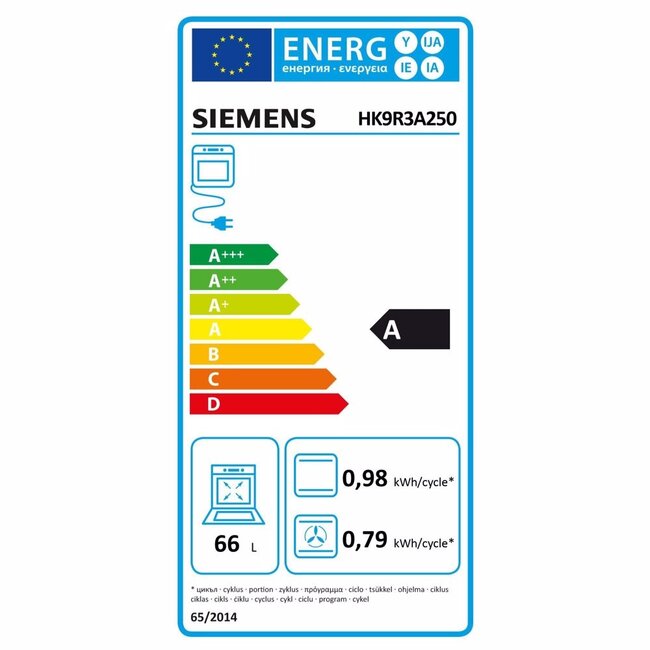 Siemens HK9R3A250 keramisch fornuis