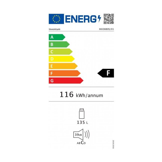 Inventum IKK0880S inbouw koelkast 88 cm