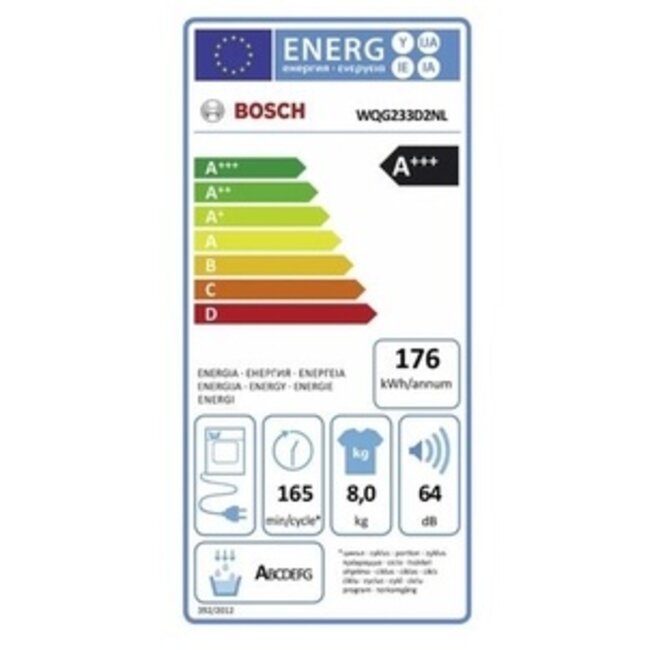 Bosch WQG233D2NL warmtepompdroger A+++ EXCLUSIV