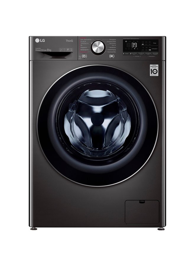 LG F4WV708P2BA | Wasmachine | 8 kg | Zwart