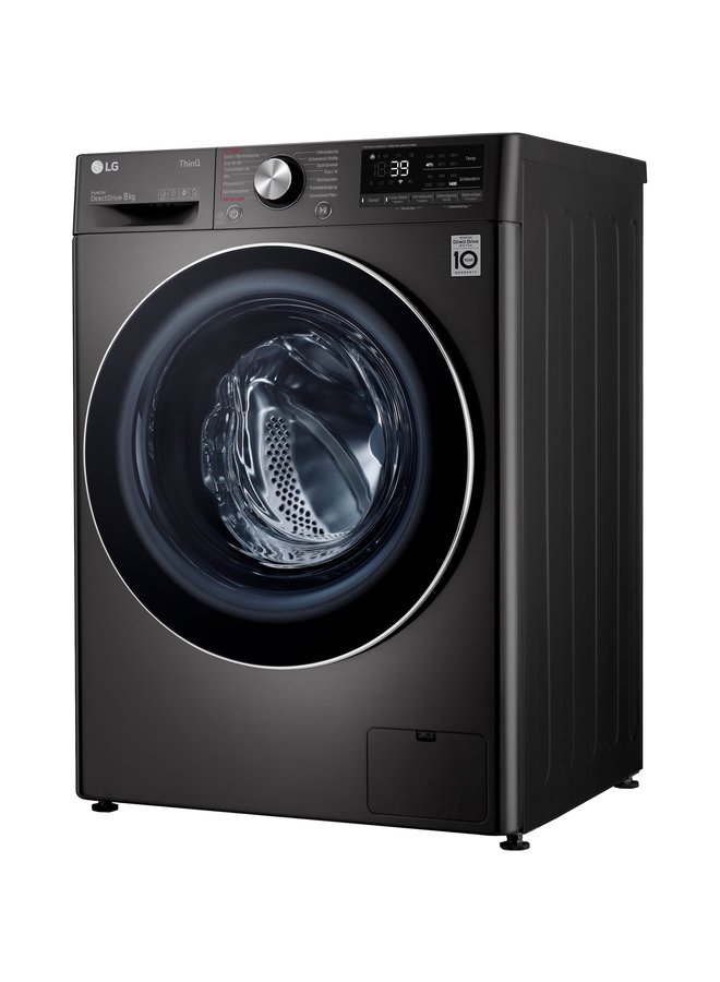 LG F4WV708P2BA | Wasmachine | 8 kg | Zwart