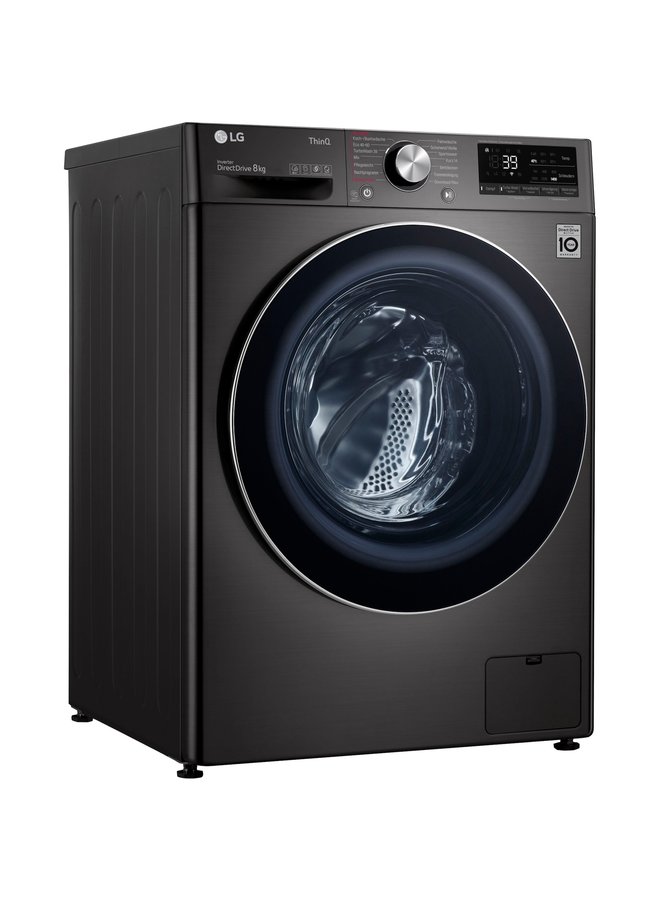 LG F4WV708P2BA | Wasmachine | 8 kg | Zwart