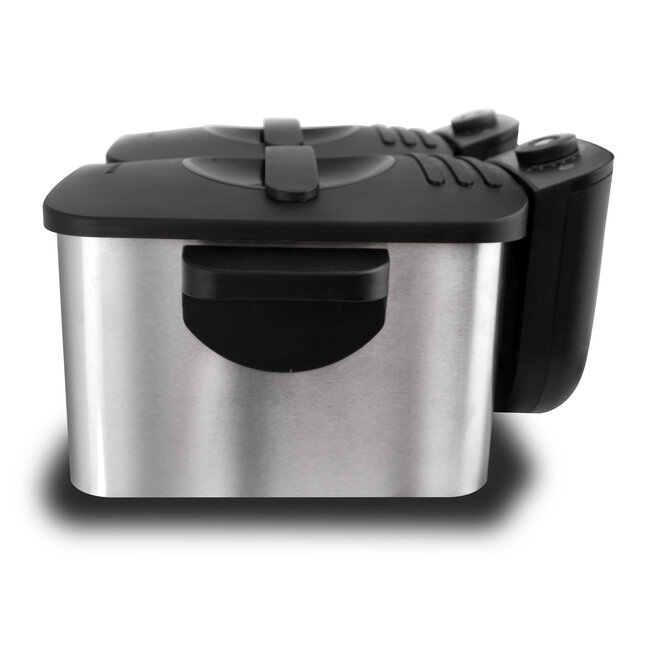Inventum GF461 - Koude zone frituurpan - Inhoud 2 x 2,5 liter - RVS