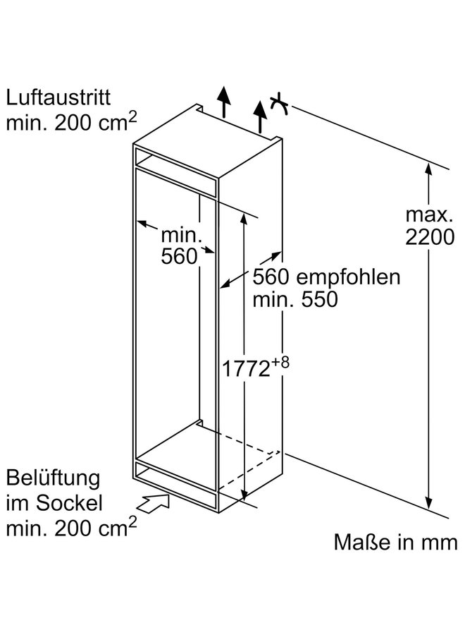 NEFF KI5872FE0 | inbouw vriescombinatie | 178 cm
