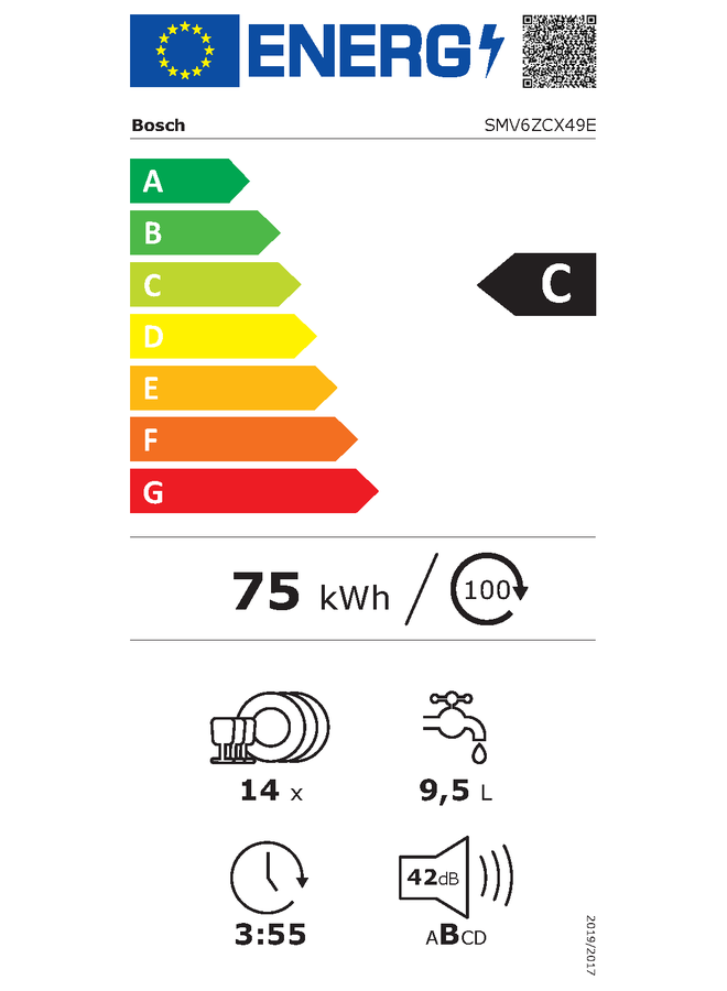 Bosch SMV6ZCX49E | Inbouw vaatwasser | Zeoliet