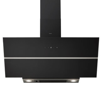 Inventum Inventum AKD9015GTZ afzuigkap | Zwart | Schuin | 695 m3/h