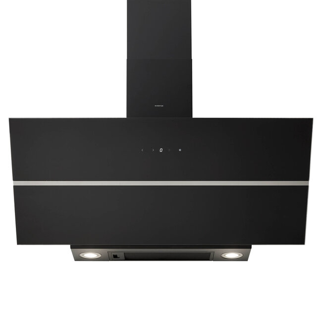 Inventum AKD9015GTZ afzuigkap | Zwart | Schuin | 695 m3/h