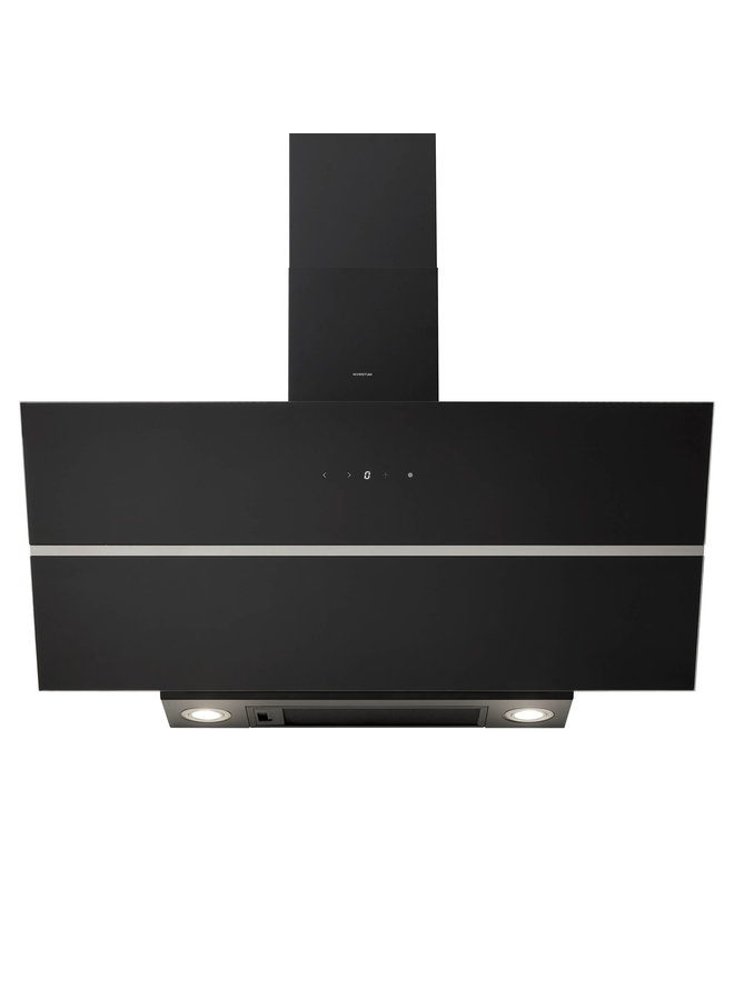 Inventum AKD9015GTZ afzuigkap | Zwart | Schuin | 695 m3/h
