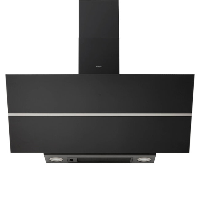 Inventum AKD9015GTZ afzuigkap | Zwart | Schuin | 695 m3/h