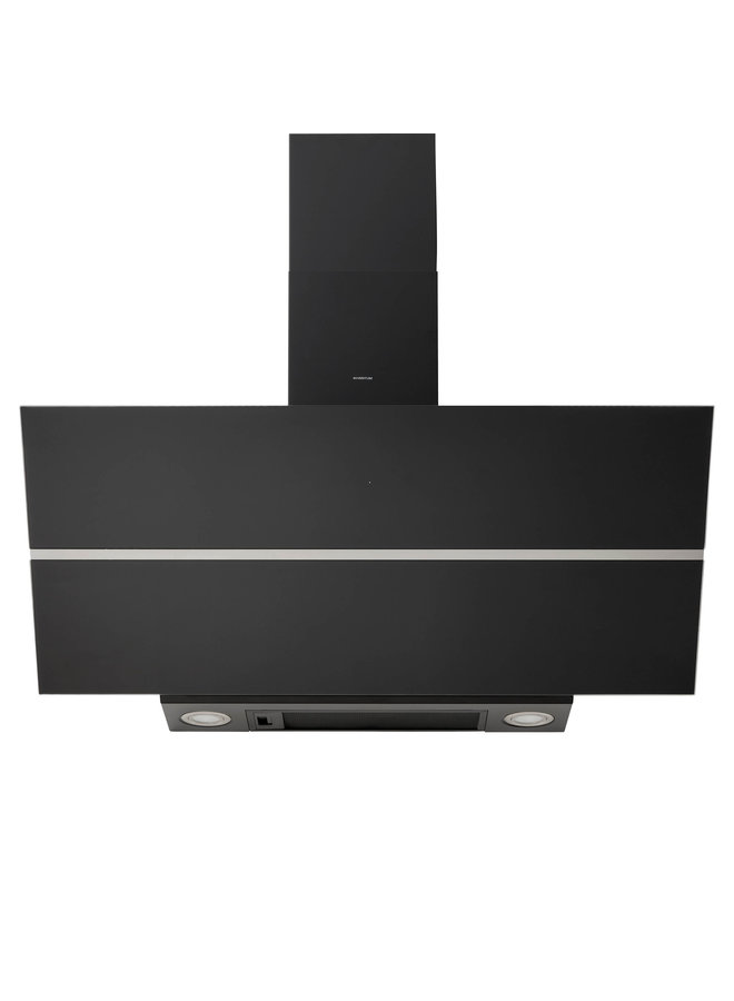 Inventum AKD9015GTZ afzuigkap | Zwart | Schuin | 695 m3/h