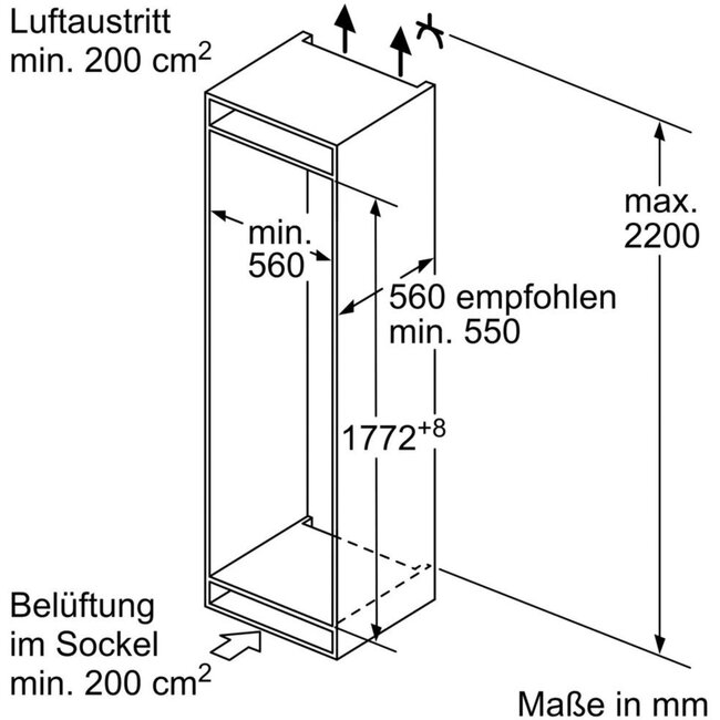 Neff KI5862FE0 | Inbouw koelvriescombinatie | 178 cm