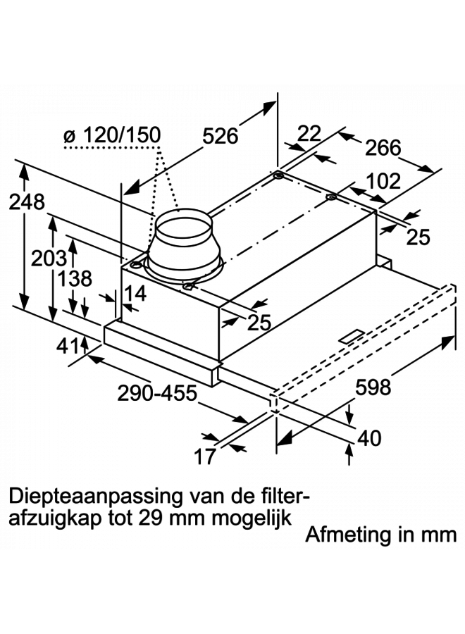 Siemens LI64LA521 vlakscherm afzuigkap