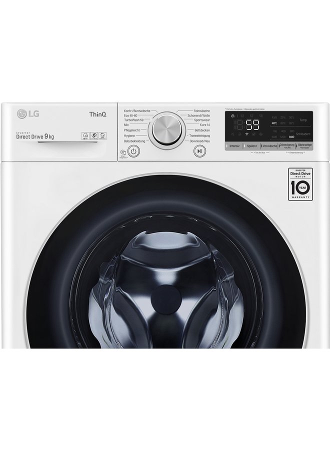 LG F4WV409S1B wasmachine 9 kg
