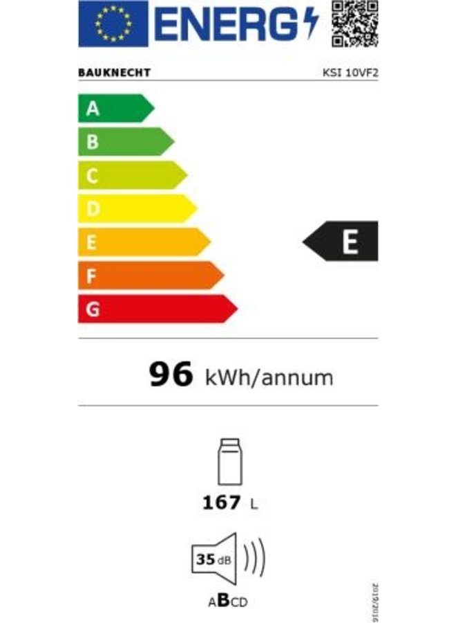 Bauknecht KSI 10VF2 inbouw koelkast 102 cm