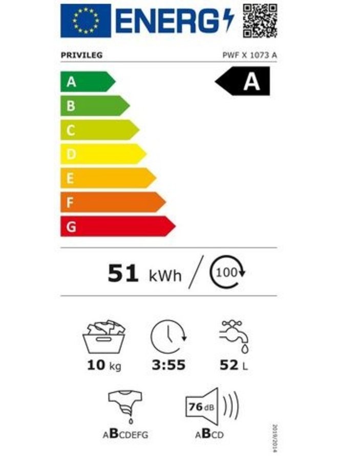 Privileg PWF X 1073 A wasmachine 10 kg