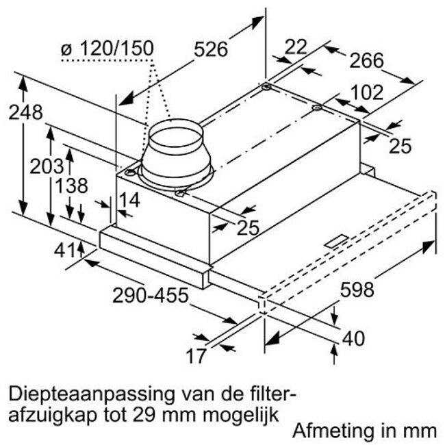 Siemens LI63LA526 vlakscherm afzuigkap