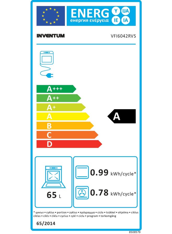 Inventum VFI6042RVS inductie fornuis