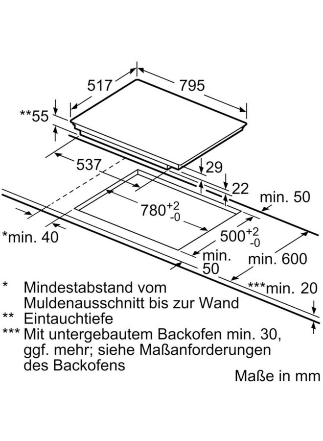 Neff T48BT00N0 inductiekookplaat 80 cm