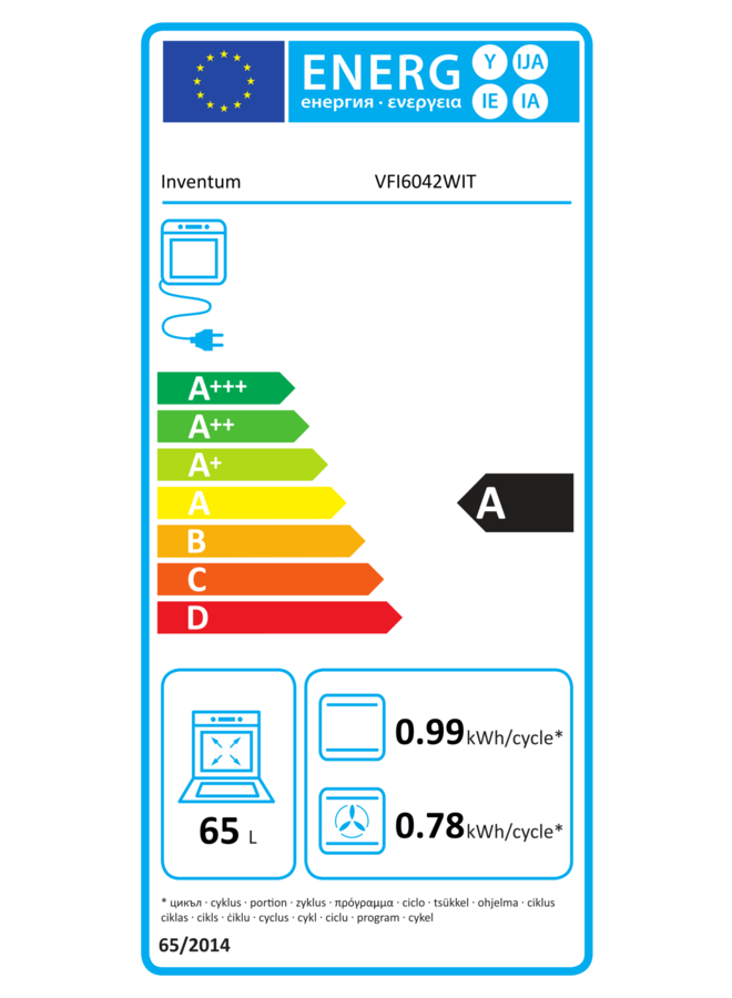 Inventum VFI6042WIT inductie fornuis