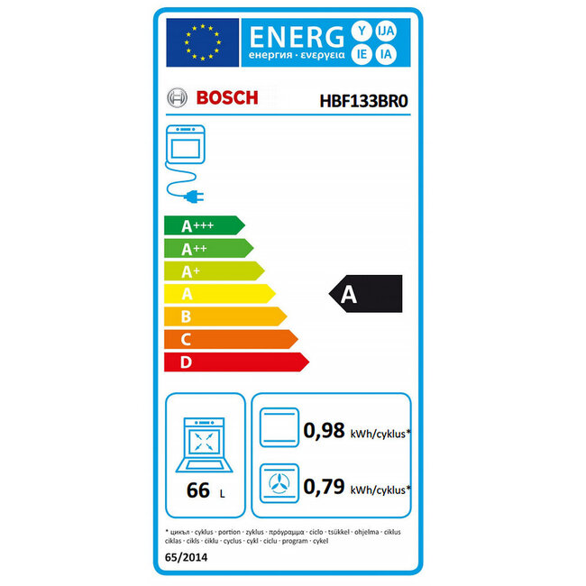 Bosch HBF133BR0 | Inbouw oven | Nis 60 cm