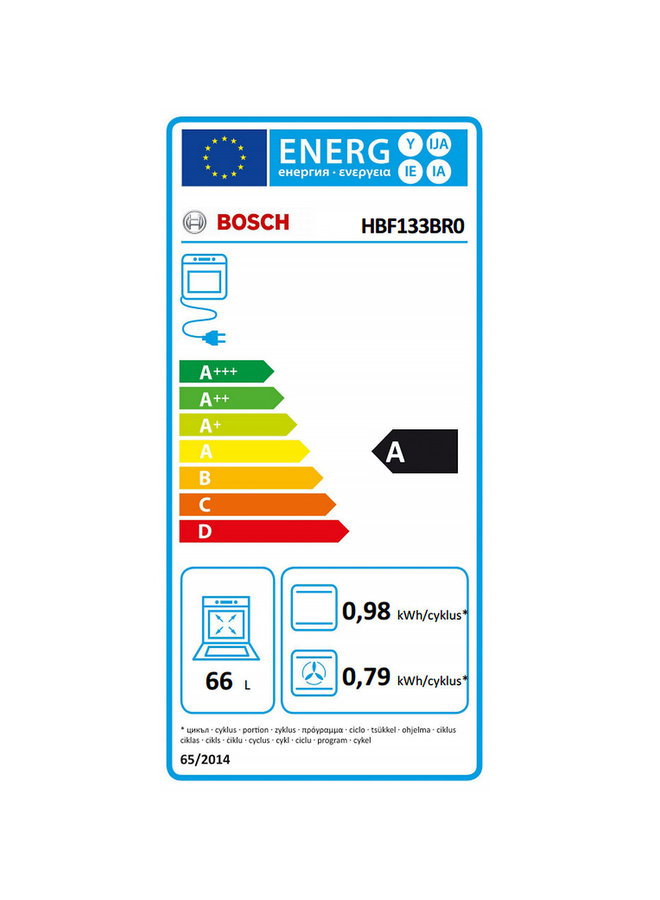 Bosch HBF133BR0 | Inbouw oven | Nis 60 cm