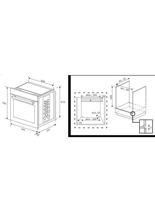 Beko BBIM17400BPSE oven Pyrolyse Zwart