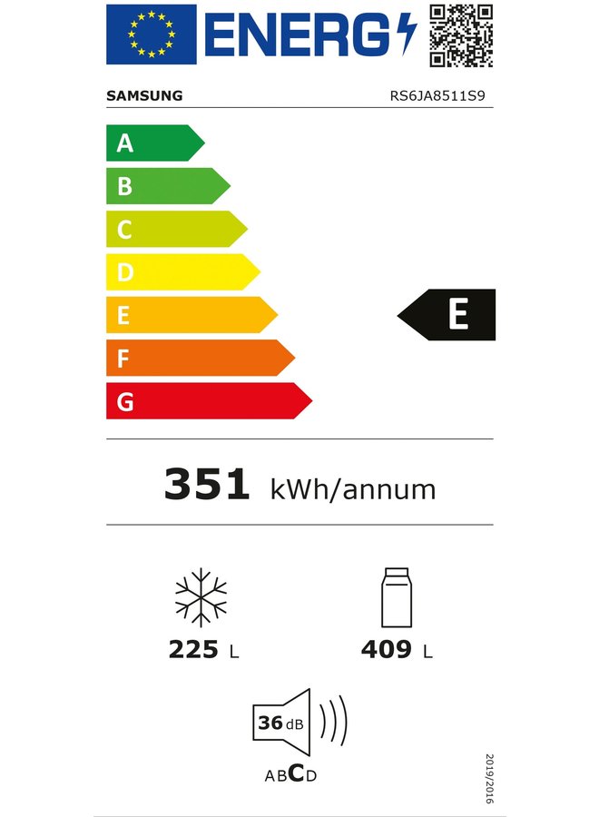 Samsung RS6JA8511S9 Amerikaanse koelkast