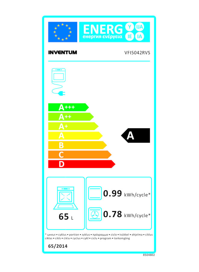 Inventum VFI5042RVS inductiefornuis 50 cm