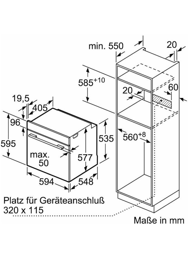 NEFF B3CCE2AN0 Inbouw oven Slide en Hide