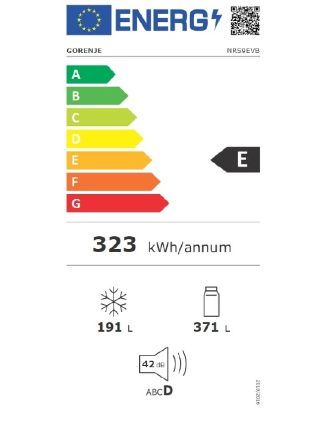 Gorenje NRS9EVB Amerikaanse koelkast