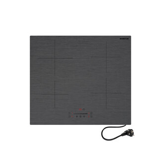Inventum IKI6008MAT Inbouw kookplaat inductie, 60 cm, 1-fase, matzwart