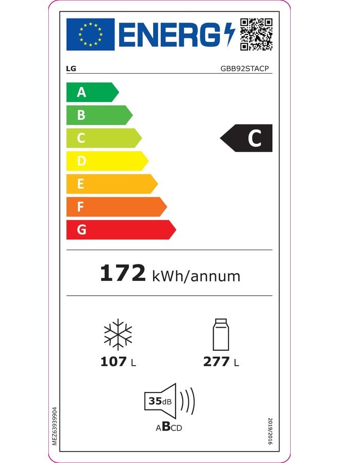 LG GBB92STACP koelvriescombinatie