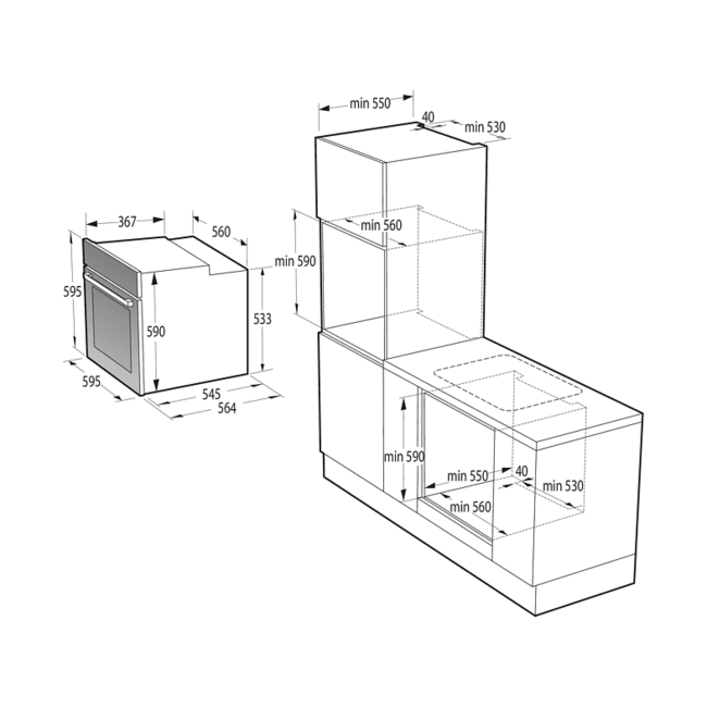 Gorenje  BOS6737E06B  | Inbouw oven  | Stoom  | Airfry