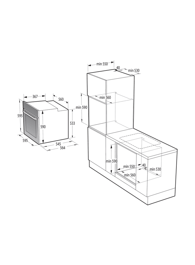 Gorenje BOS6737E06B inbouw oven Stoom Airfry