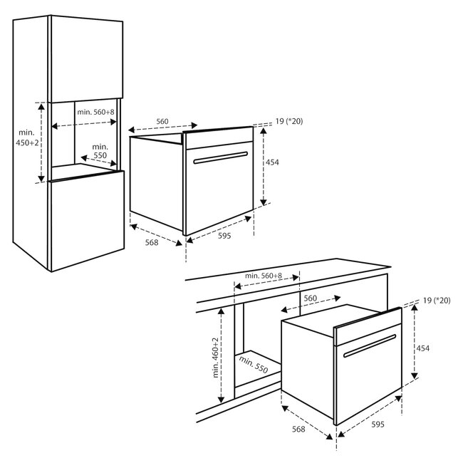Inventum IMC6150RK | Inbouw oven | Magnetron | Nis 45 cm | RVS