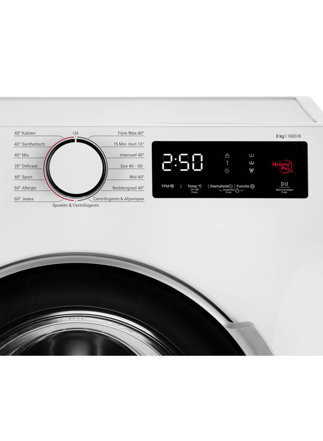 Tomado TWM8001W | Wasmachine | 8 kg | A label