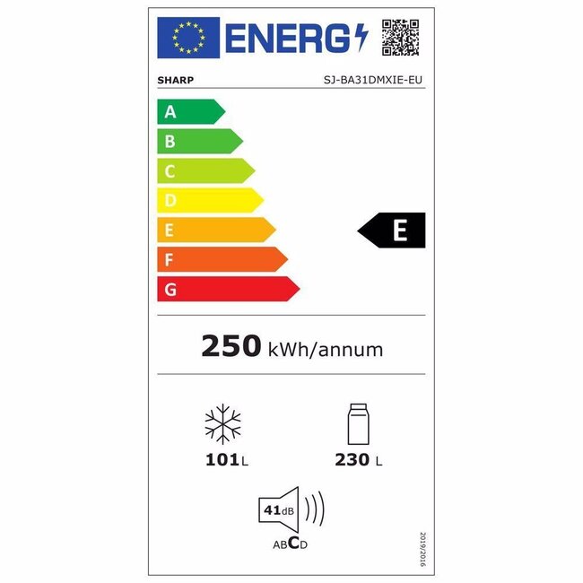Sharp SJ-BA31DMXIE-EU koelvriescombinatie